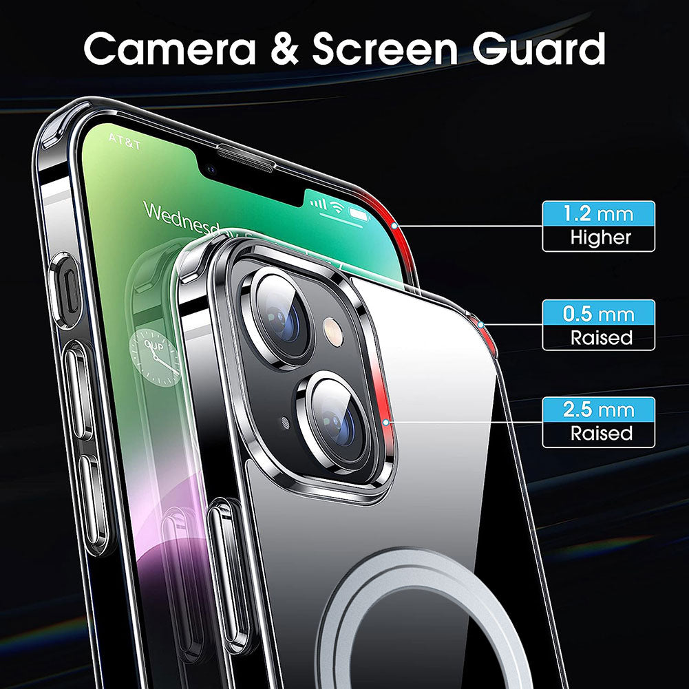 For iPhone 14 Magnetic Clear Case Compatible with MagSafe TPU PC Protective Phone Cover For iPhone 14 Magnetic Clear Case Compatible with MagSafe TPU PC Protective Phone Cover